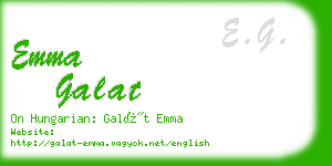 emma galat business card